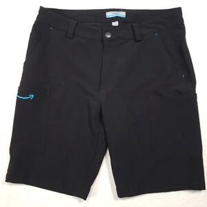 Amazon Cargo‎ Shorts Mens Large Black Performance Stretch Utility Workwear